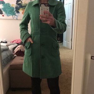 Like new Nordstrom brand green pea coat 🧥